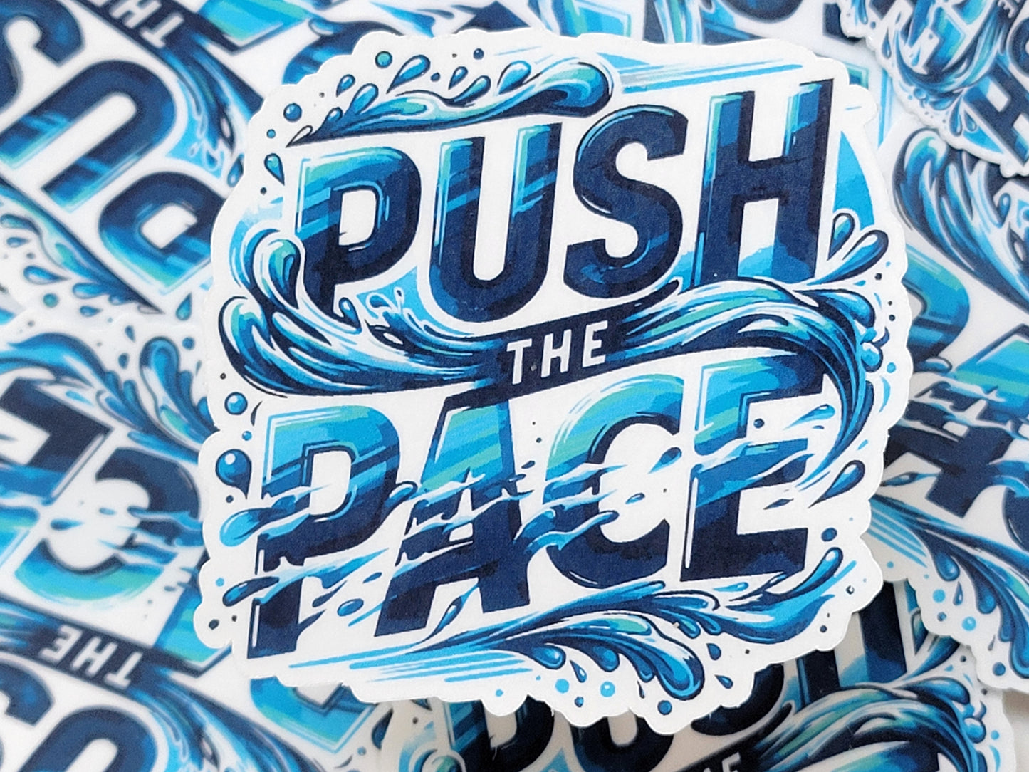 Reach for the Wall (Male) Swim Sticker Pack