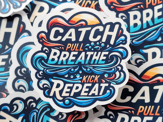 Flip Turn King Swim Sticker Pack