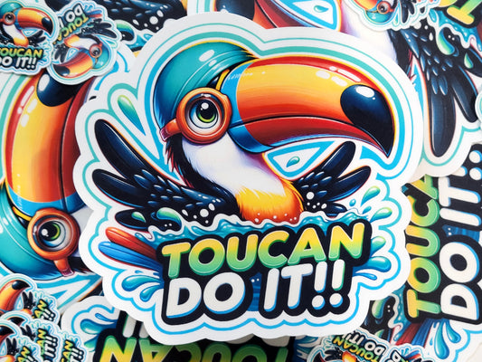 Toucan Do It!! Swim Sticker Pack