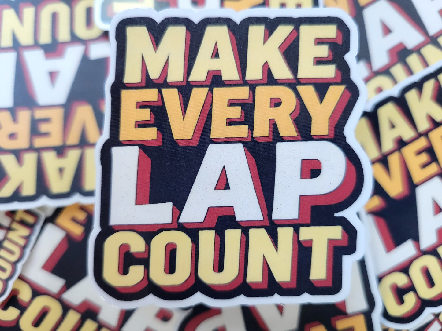 One Lap at a Time Swim Sticker Pack