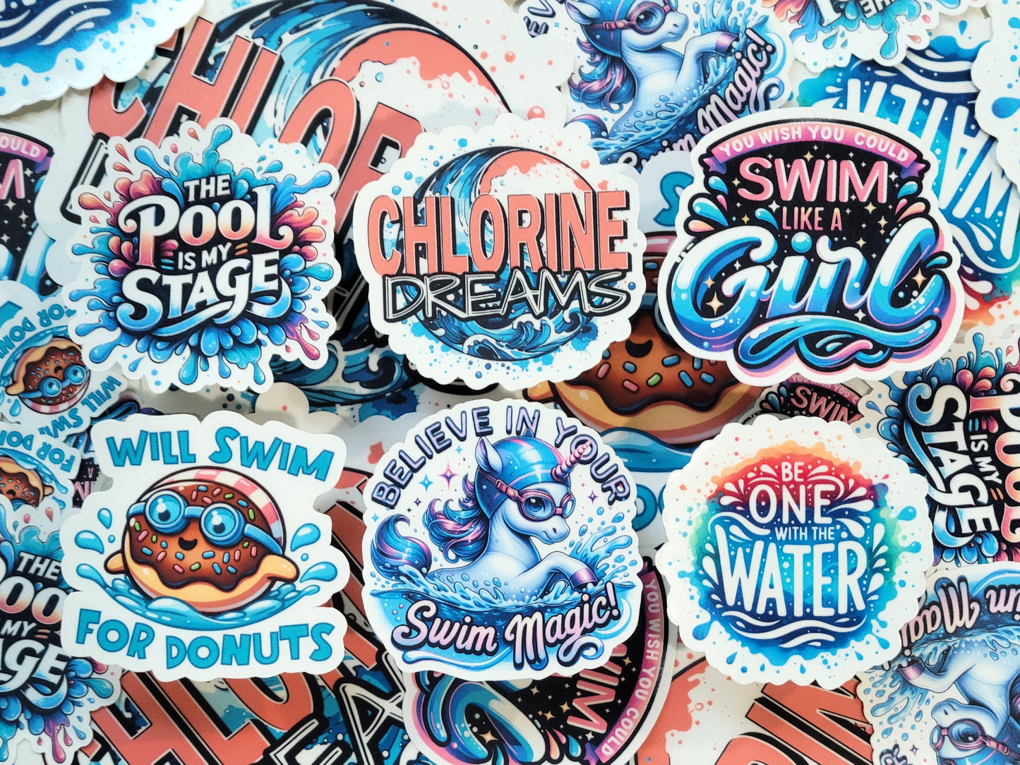 Chlorine Dreams Swim Sticker Pack