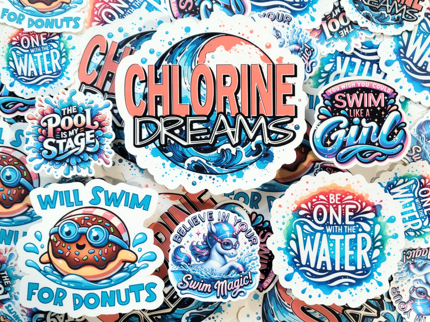 Chlorine Dreams Swim Sticker Pack