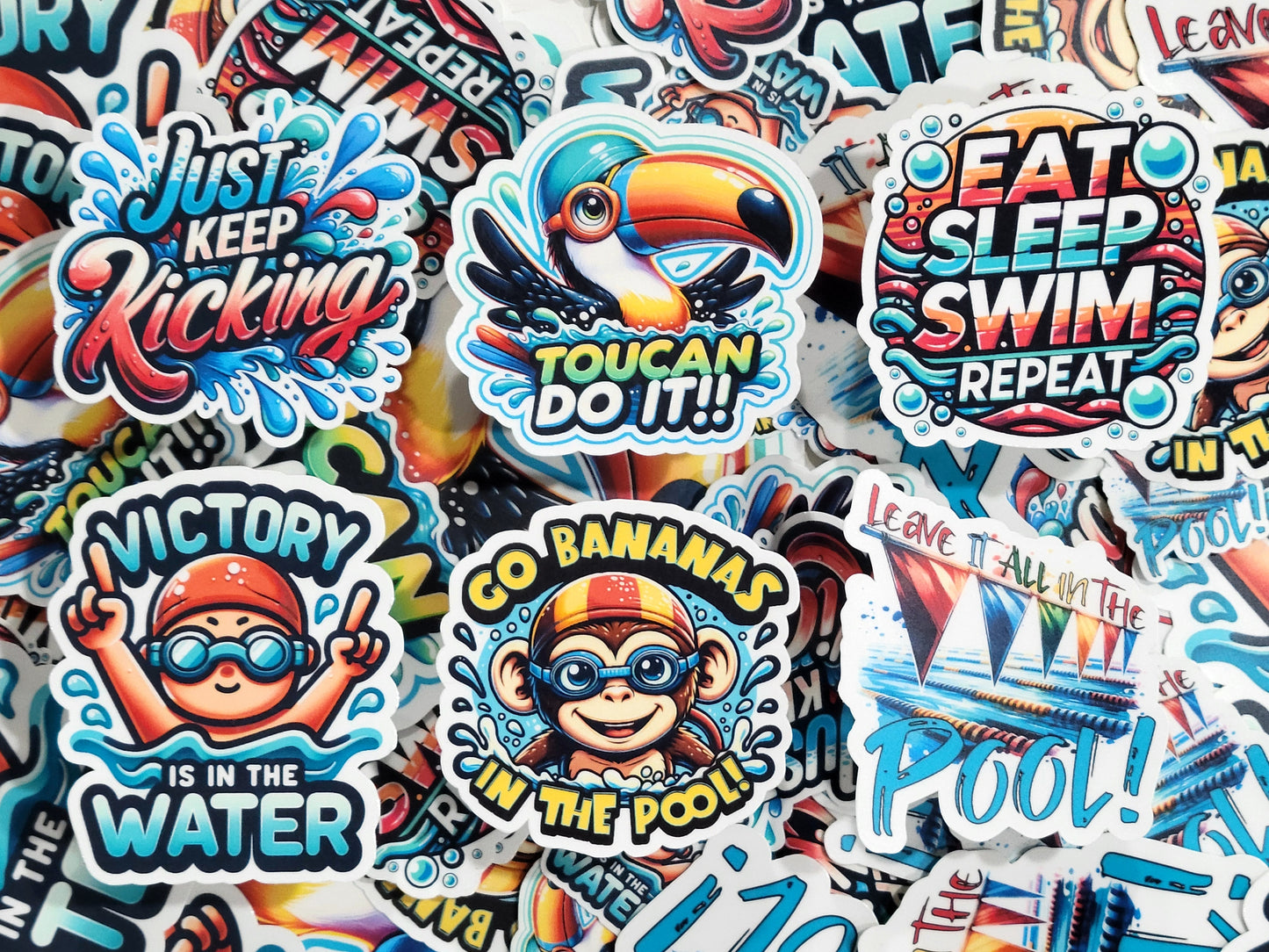 Toucan Do It!! Swim Sticker Pack