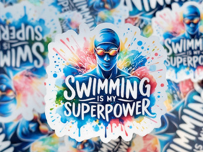 Swimming is my Superpower Swim Sticker Pack