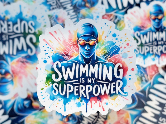 Swimming is my Superpower Swim Sticker Pack