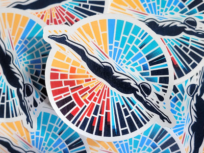 Champions Are Made in the Pool Swim Sticker Pack