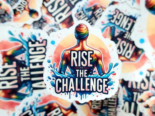 Rise to the Challenge Swim Sticker Pack