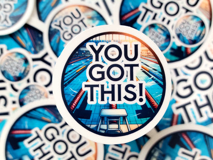 Swim Strong Finish Stronger Swim Sticker Pack