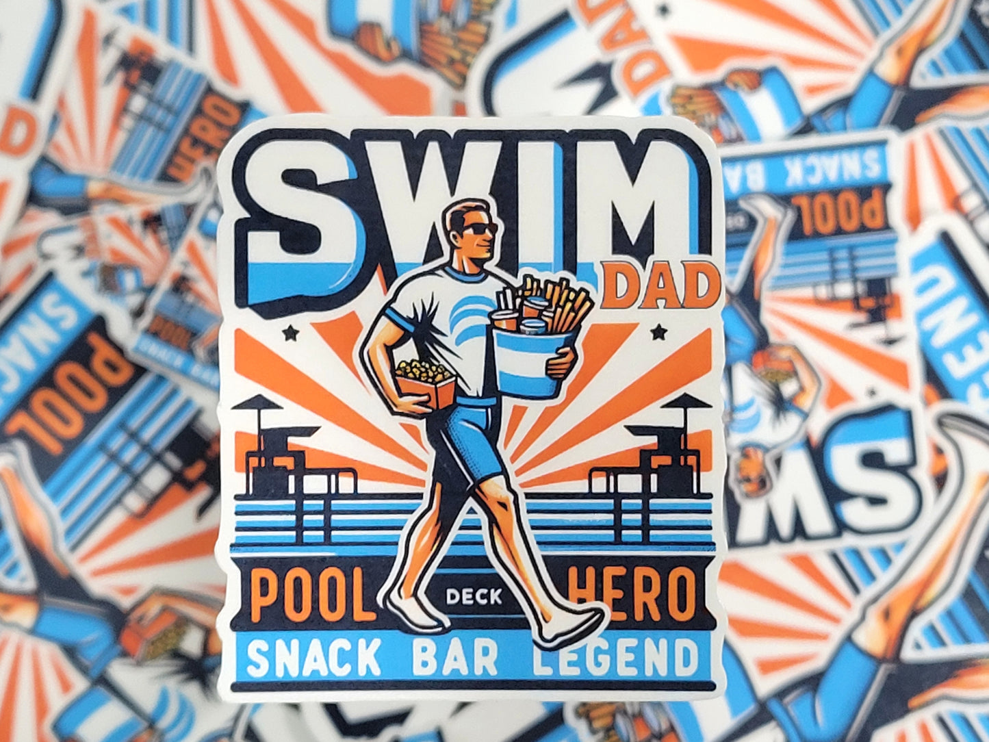 Swim Dad: Pool Deck Hero Snack Bar Legend