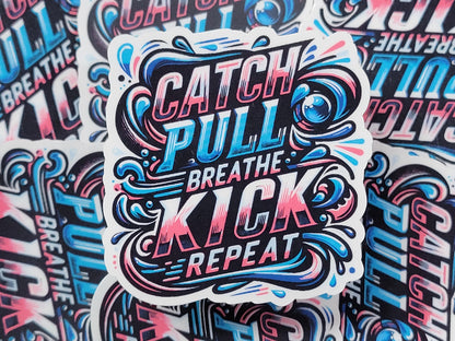 You Wish You Could Swim Like a Girl Swim Sticker Pack