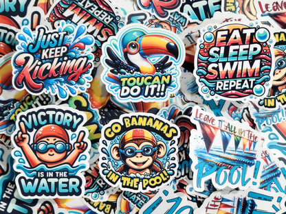 Toucan Do It!! Swim Sticker Pack