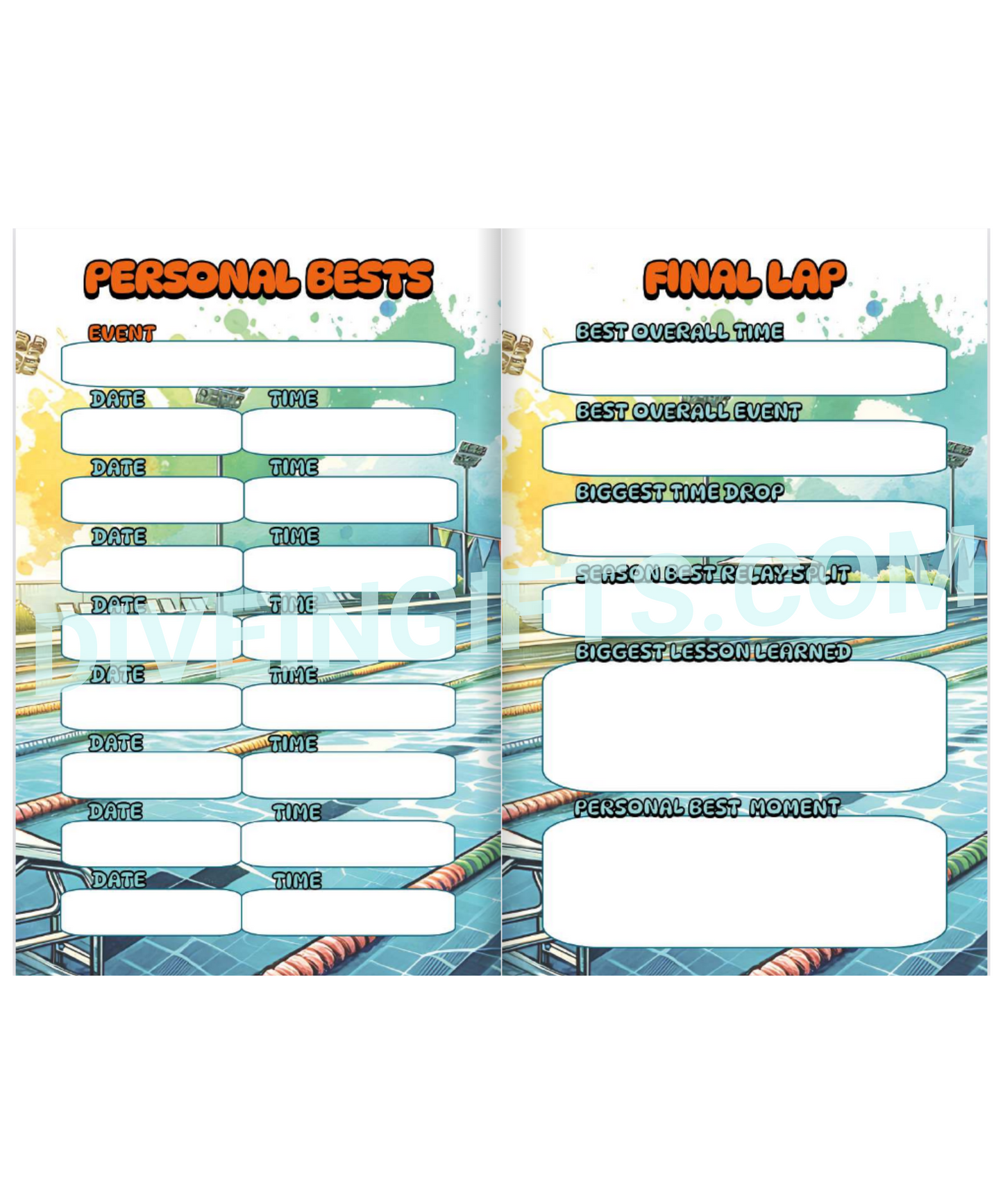 Swim Meet Days Swim Meet Journal