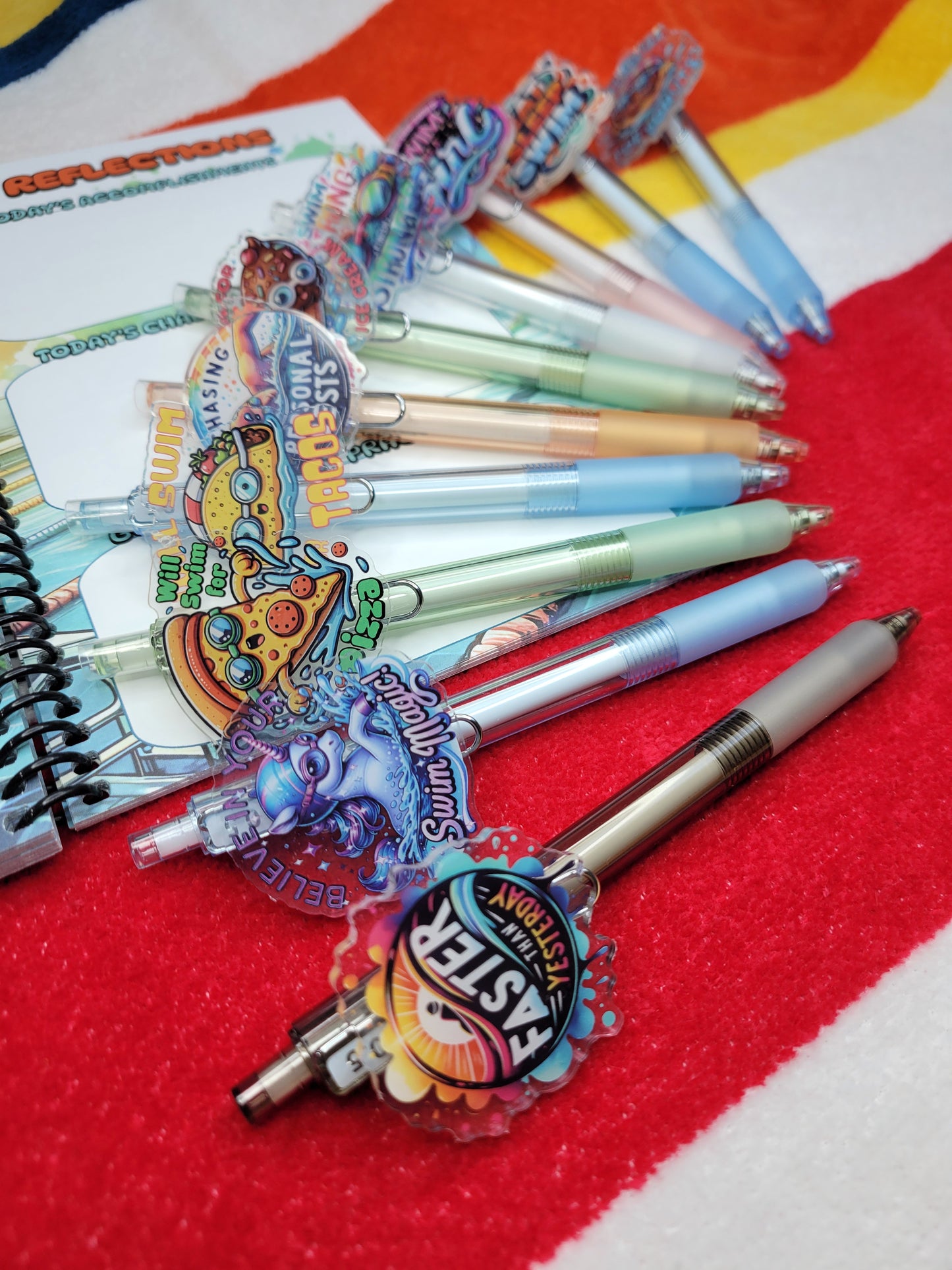 Dive In Gifts Poolside Pens – Custom Charm Swim Pens